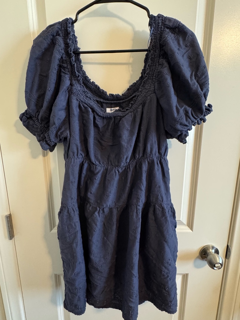Old Navy Navy Blue Smocked Dress